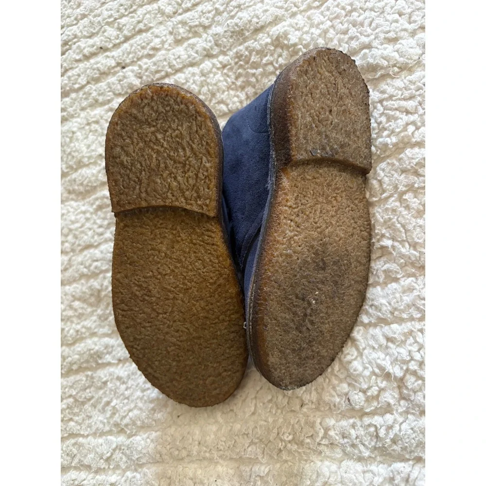 Crewcuts J.Crew Boys Navy Blue Suede Chukka Boots Made in Italy Toddler‎ Sz 11